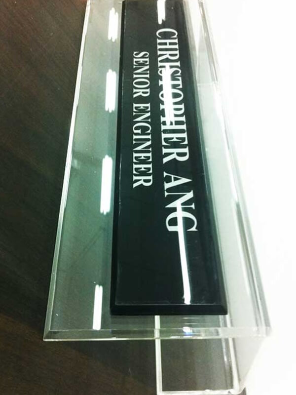 Acrylic Name Displays – Kings Materials Pte Ltd